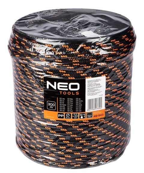 Linka pleciona polipropylenowa fi 6, 300 m