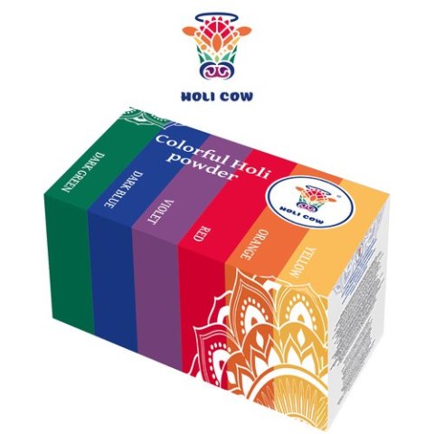 Kolorowy proszek Holi- zestaw 6x100g