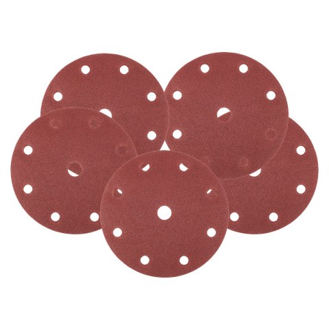 Krążki ścierne 150 mm, P120, 5 szt., z 9 otworami do 04-721