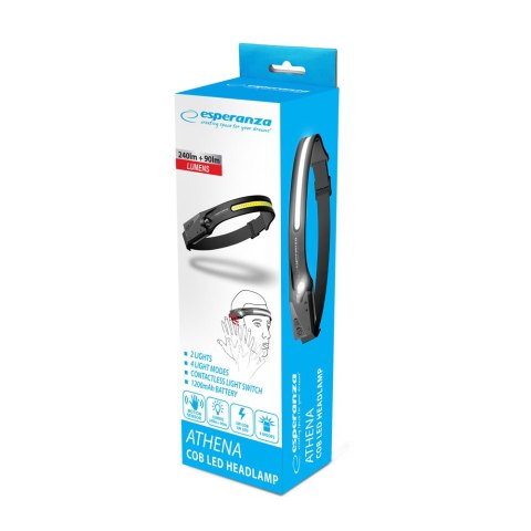 EOT067 Esperanza latarka led czołowa akumulatorowa athena