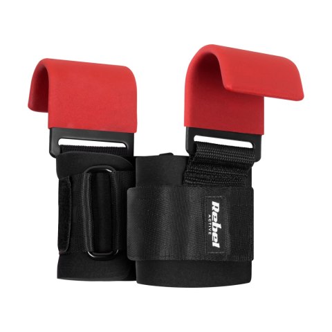 Haki treningowe, uchwyty do sztangi do martwego ciągu , REBEL ACTIVE Haki treningowe, uchwyty do sztangi do martwego ciągu , REBEL ACTIVE