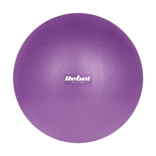 Mini piłka gimnastyczna do pilates rehabilitacyjna 25cm, kolor fioletowy, REBEL ACTIVE