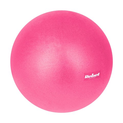 Mini piłka gimnastyczna do pilates rehabilitacyjna 25cm, kolor różowy, REBEL ACTIVE