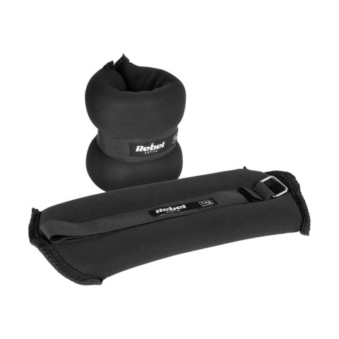 Obciążniki na kostki i nadgarstki 2x1kg, REBEL ACTIVE Obciążniki na kostki i nadgarstki 2x1kg, REBEL ACTIVE