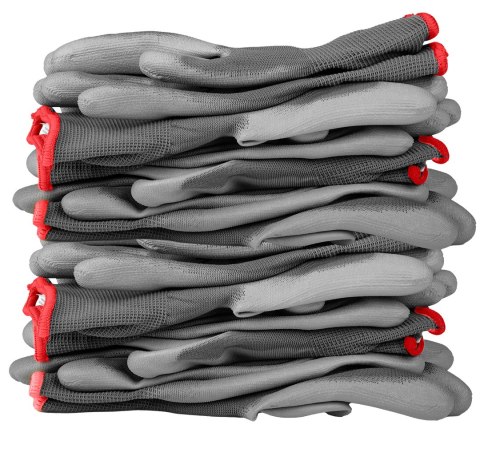 Rękawice robocze, poliester pokryty PU, 4131X, rozmiar 7