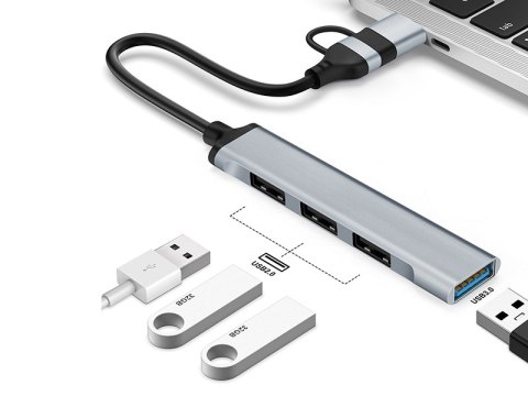 ADAPTER TRACER A-4, USB Type-C do USB-A, 4x USB-A ADAPTER TRACER A-4, USB Type-C do USB-A, 4x USB-A