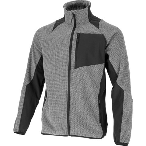 Bluza tech-fleece szaro-czarna, "2xl", ce, lahti