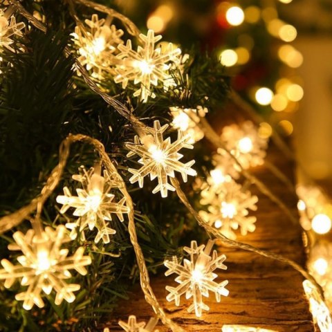 DA324 Lampki choinkowe led 3m płatki