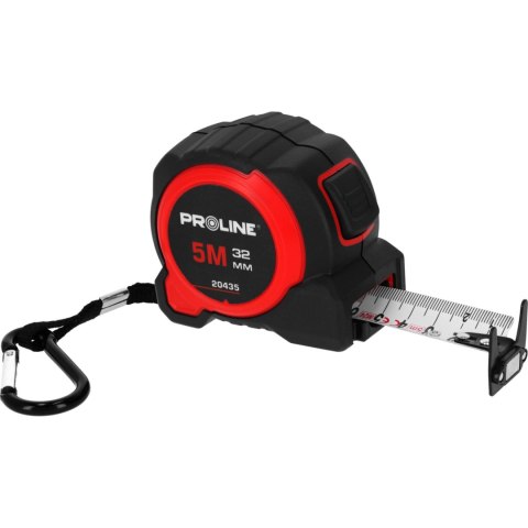 Miara zwijana 5m/32mm dwustr.magn.nyl.zaw.klip.ce.proline