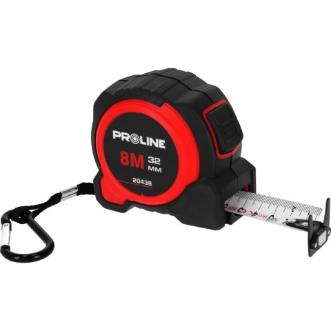 Miara zwijana 8m/32mm dwustr.magn.nyl.zaw.klip.ce.proline Miara zwijana 8m/32mm dwustr.magn.nyl.zaw.klip.ce.proline