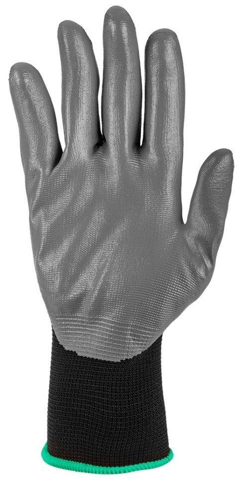 Rękawice robocze, poliester pokryty nitrylem, 4131X, rozmiar 8