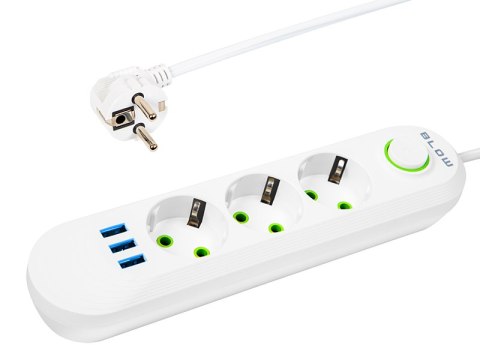 98-216# Przedłużacz sieciowy ps-320 3-gniazda 3xusb 2m biały 3x1mm 98-216# Przedłużacz sieciowy ps-320 3-gniazda 3xusb 2m biały 3x1mm