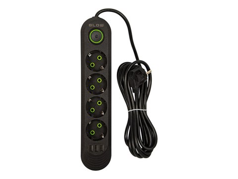 98-220# Przedłużacz sieciowy ps-430 4-gniazda 3xusb 3m czarny 3x1mm 98-220# Przedłużacz sieciowy ps-430 4-gniazda 3xusb 3m czarny 3x1mm