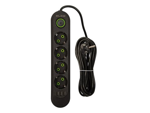 98-222# Przedłużacz sieciowy ps-450 4-gniazda 3xusb 5m czarny 3x1mm 98-222# Przedłużacz sieciowy ps-450 4-gniazda 3xusb 5m czarny 3x1mm