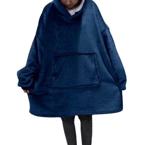 BQ82B Koc "typu bluza" 2w1 niebieski