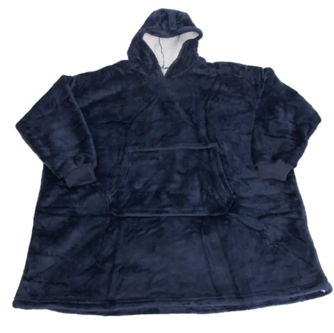 BQ82B Koc "typu bluza" 2w1 niebieski