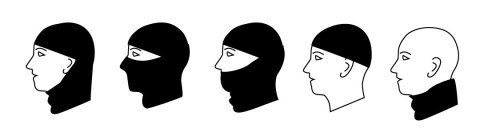 Kominiarka wielofunkcyjna, czarna, one size Kominiarka wielofunkcyjna, czarna, one size