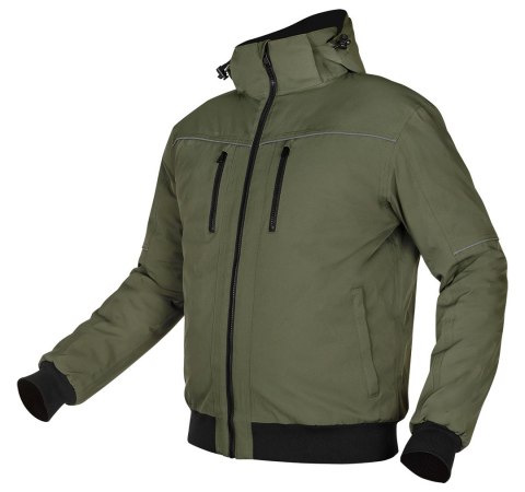 Kurtka ocieplana z kapturem OUTDOOR, zielona, rozmiar XXXL Kurtka ocieplana z kapturem OUTDOOR, zielona, rozmiar XXXL