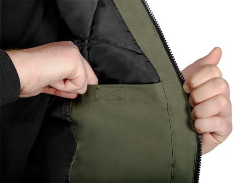 Kurtka ocieplana z kapturem OUTDOOR, zielona, rozmiar XXXL Kurtka ocieplana z kapturem OUTDOOR, zielona, rozmiar XXXL