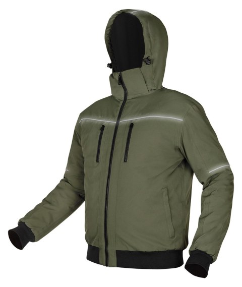 Kurtka ocieplana z kapturem OUTDOOR, zielona, rozmiar M Kurtka ocieplana z kapturem OUTDOOR, zielona, rozmiar M