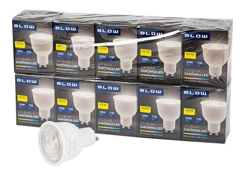 87-417# Żarówka led gu10 10w 230v b.neutralna 10szt