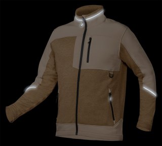 Bluza softshell OUTDOOR, beżowa, rozmiar S