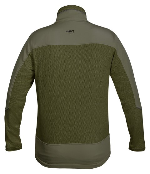 Bluza softshell OUTDOOR, zielona, rozmiar XL Bluza softshell OUTDOOR, zielona, rozmiar XL