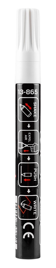 Marker budowlany, biały, permanentny, wodoodporny, lakierowy, aluminiowy, wielokrotność 12 szt. Marker budowlany, biały, permanentny, wodoodporny, lakierowy, aluminiowy, wielokrotność 12 szt.