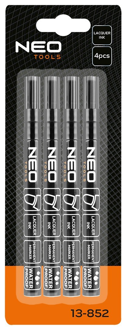 Marker budowlany, czarny, permanentny, wodoodporny, lakierowy, aluminiowy, 4 szt. Marker budowlany, czarny, permanentny, wodoodporny, lakierowy, aluminiowy, 4 szt.