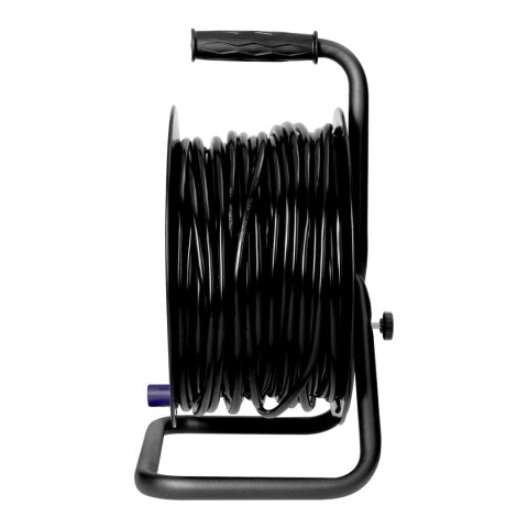Przedłużacz bębnowy, 4 gniazda 2P+Z, kabel PVC H05VV-F 3x1,5mm?, długość - 50m, STAŁE GNIAZDA, termik, przesłony torów prądowych