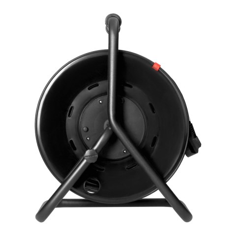 Przedłużacz bębnowy, 4 gniazda 2P+Z, kabel PVC H05VV-F 3x1,5mm?, długość - 50m, STAŁE GNIAZDA, termik, przesłony torów prądowych