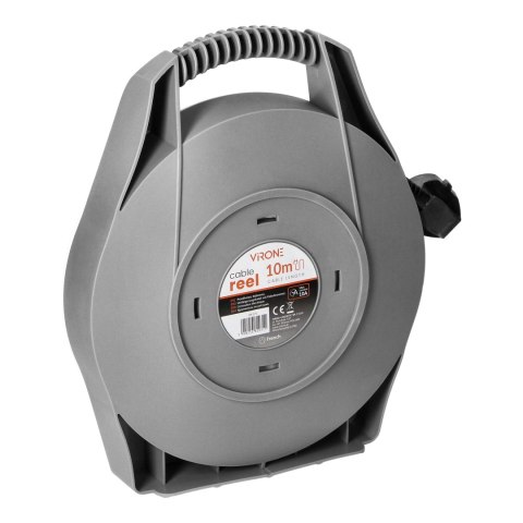 Przedłużacz bębnowy, 4 gniazda 2P+Z, kabel PVC H05VV-F 3x1mm2, długość 10m