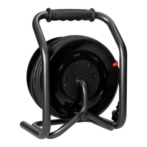 Przedłużacz bębnowy profesjonalny IP44, 4 gniazda 2P+Z, kabel gumowy olejoodporny, H07RN-F 3x2,5mm?, długość 20m, unikatowy stoj Przedłużacz bębnowy profesjonalny IP44, 4 gniazda 2P+Z, kabel gumowy olejoodporny, H07RN-F 3x2,5mm?, długość 20m, unikatowy stoj