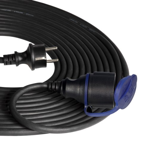 Przedłużacz warsztatowy bryzgoszczelny IP44, 1x2P+Z 10m,kabel gumowy olejoodporny H07RN-F 3x1,5mm?, 230VAC/16A, schuko