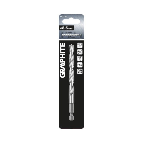 Wiertło do metalu Hex 8.5 mm Wiertło do metalu Hex 8.5 mm