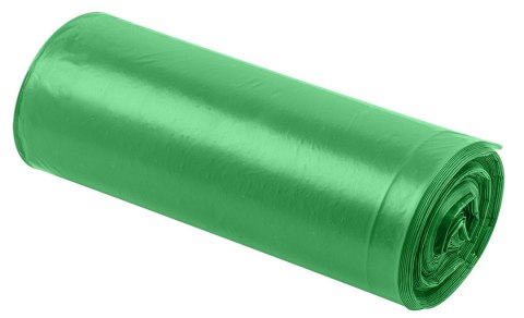 Worki na odpady 60 L, zielone z taśmą, 35 mic, 10 szt. Worki na odpady 60 L, zielone z taśmą, 35 mic, 10 szt.
