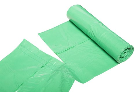 Worki na odpady 60 L, zielone z taśmą, 35 mic, 10 szt. Worki na odpady 60 L, zielone z taśmą, 35 mic, 10 szt.