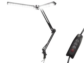 44-166# Lampka biurkowa led lb-21 czarna" podwójna