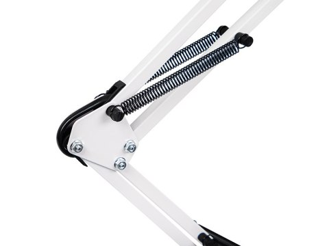 44-167# Lampka biurkowa led lb-22 kreślarska 2w1 e27 biała