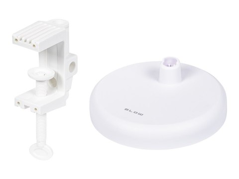 44-167# Lampka biurkowa led lb-22 kreślarska 2w1 e27 biała