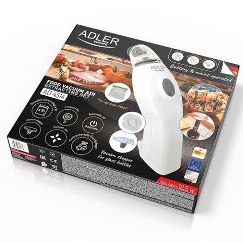 AD 4514 Pompka do pakowania próżniowego + zestaw do próżniowego pakowania