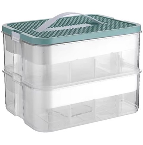 DA326A Pudełko pojemnik na klocki 2 warstwy