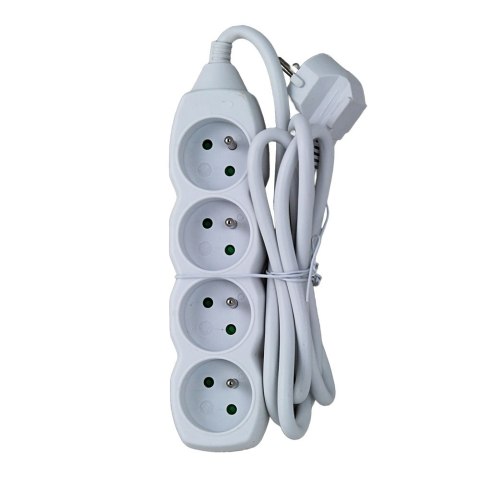 ELK205W Esperanza listwa zasilająca 4 gn. 1.5m biała