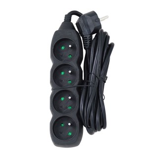 ELK206K Esperanza listwa zasilająca 4 gn. 3m czarna