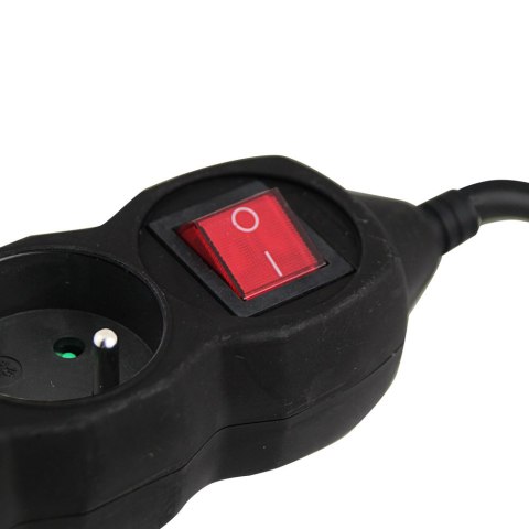 ELK212K Esperanza listwa zasilająca 4 gn. wł. 1.5m czarna