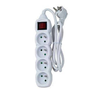 ELK212W Esperanza listwa zasilająca 4 gn. wł. 1.5m biała