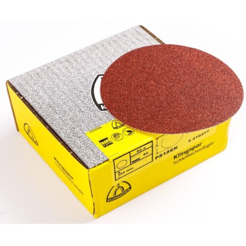 Krążek ścierny czepny bez otw.ps18ek fi=125 gr.60 op.50szt Krążek ścierny czepny bez otw.ps18ek fi=125 gr.60 op.50szt