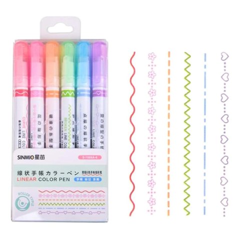 PR43 Markery do wzorkow mix 6 szt