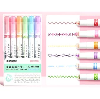 PR43 Markery do wzorkow mix 6 szt