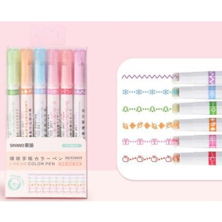 PR43B Markery do wzorkow mix 6 szt